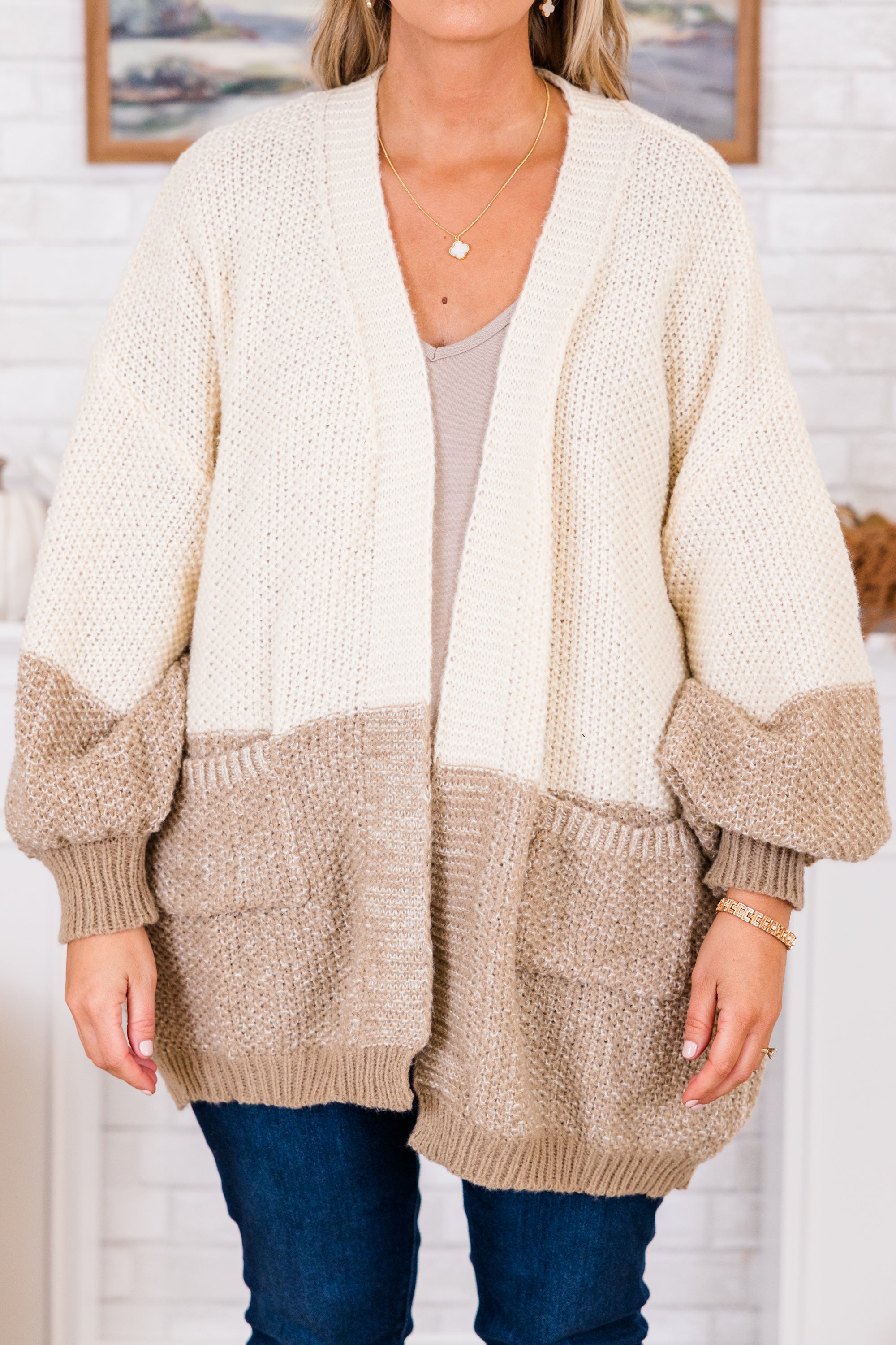 Perfect For The Weather Cardigan. Ivory