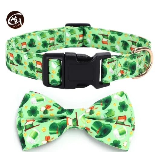 Casual Elegant Minimalist Polyester St. Patrick Valentine'S Day Letter Heart Shape Pet Collar