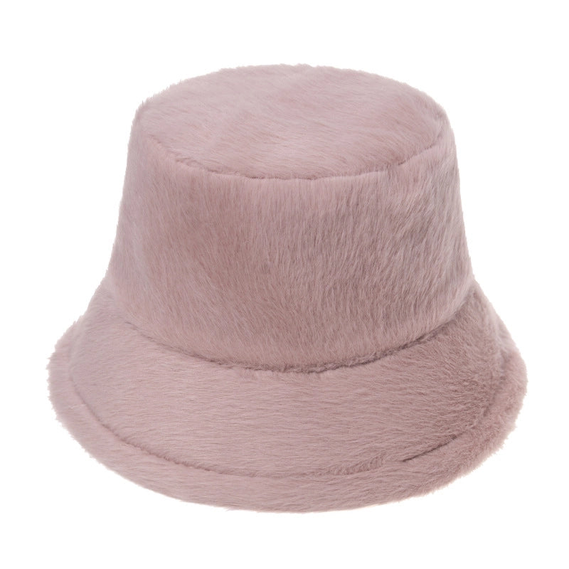 Unisex Fashion Solid Color Flat Eaves Bucket Hat