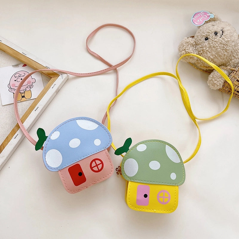 Girl's Pu Leather Cute Square Bag