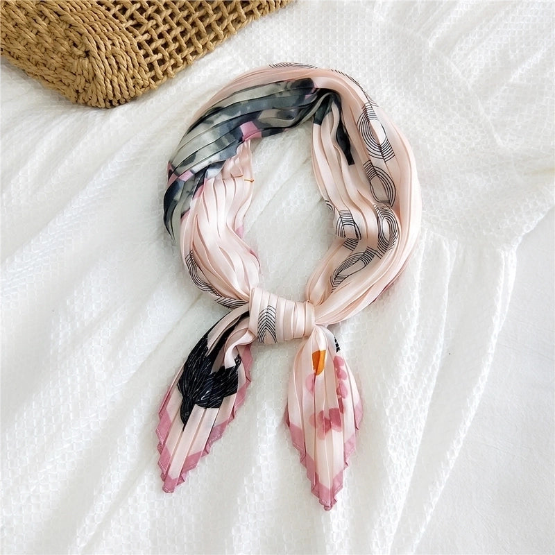 Thin Silk Small Square Scarf