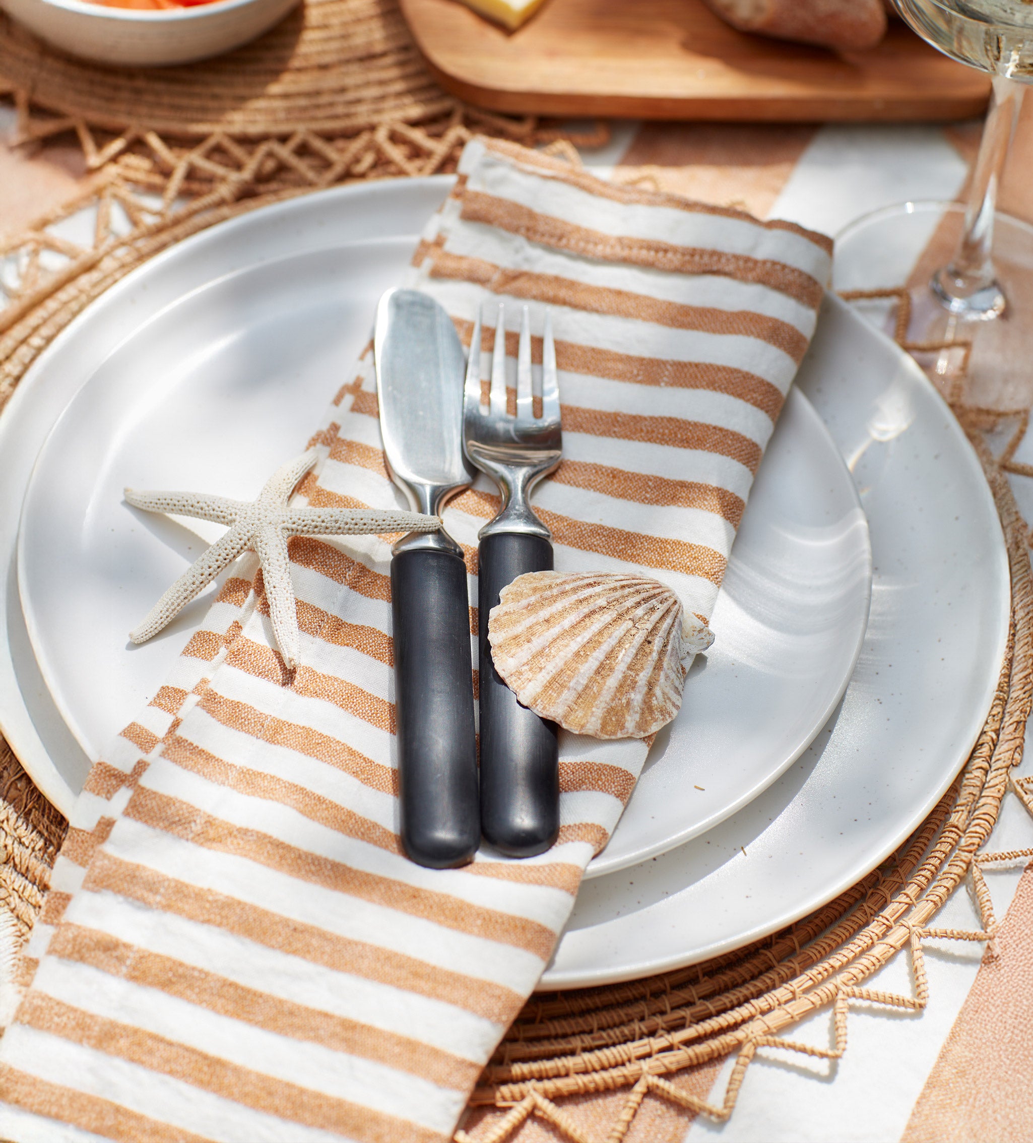 Mid Stripe 100% Linen Napkins