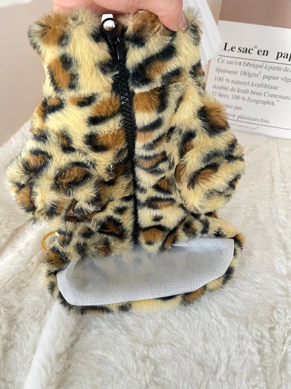 Classic Style Polyester Leopard Pet Clothing