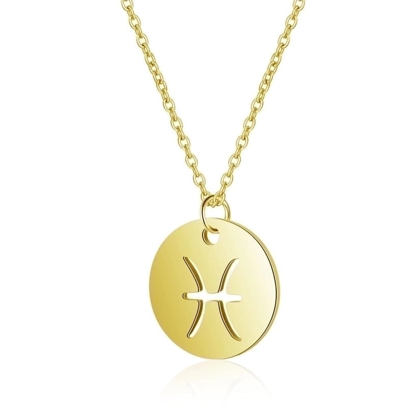 Minimalist Constellation 201 Stainless Steel 18K Gold Plated Polishing Pendant Necklace