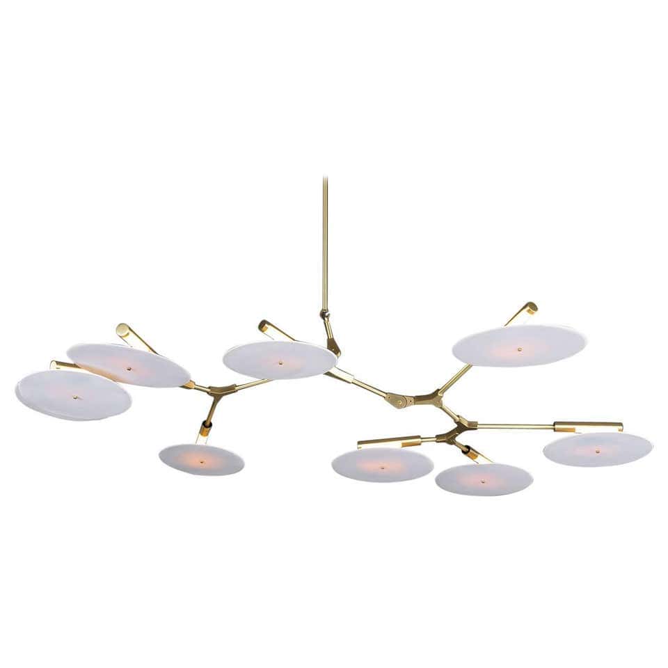 Ingrid 9 | Modern Branching Disc Chandelier