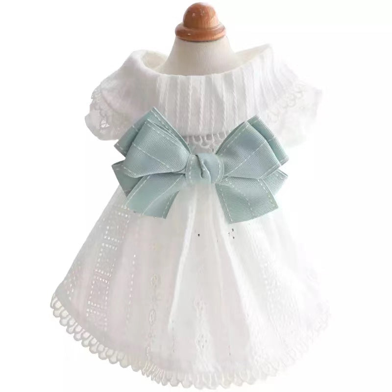 Bowknot Lace Dresses For Dog Cat