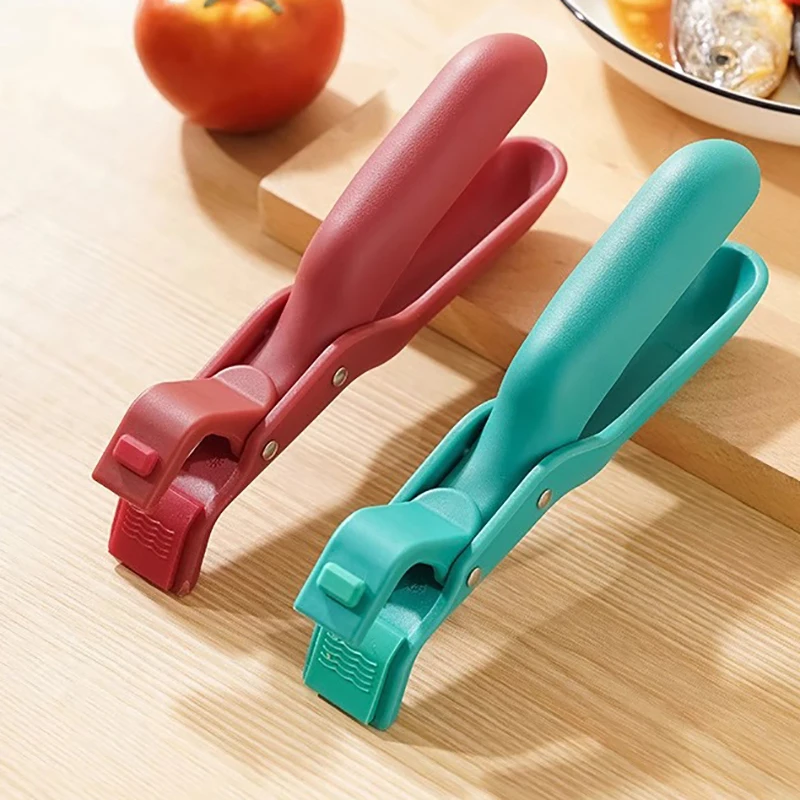 BOWL & DISH CLAMP TONGS – NON-SLIP HANDLE FOR POTS PANS & HOT PLATES