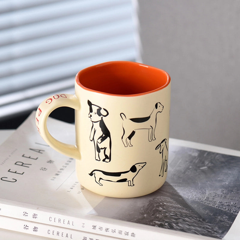 Casual Vacation Cartoon Ceramics Mug 1 Piece