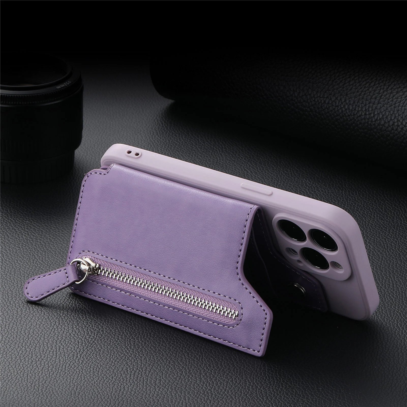 🔥Hot Sale 49% OFF🔥Magnetic Liquid Silicone Shell With Zipper Wallet(BUY 2 FREE SHIPPING)