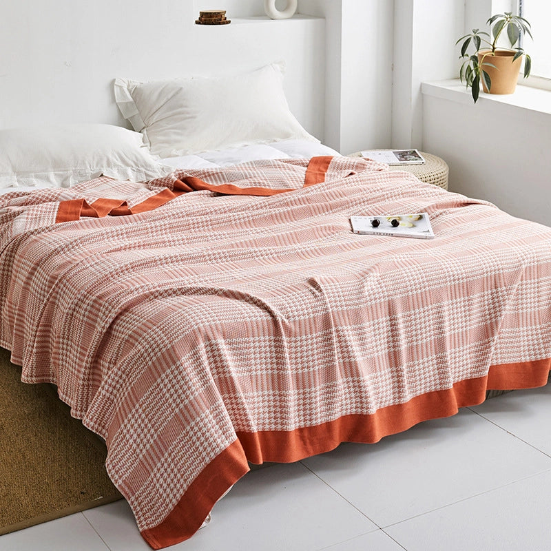 Towel Quilt Pure Cotton Five-Layer Gauze Towel Blanket Four Seasons Office Single Double Nap Blanket Quilt