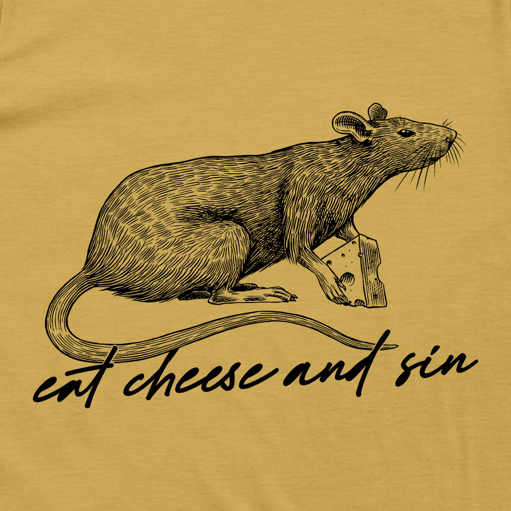 Eat Cheese and Sin Etching