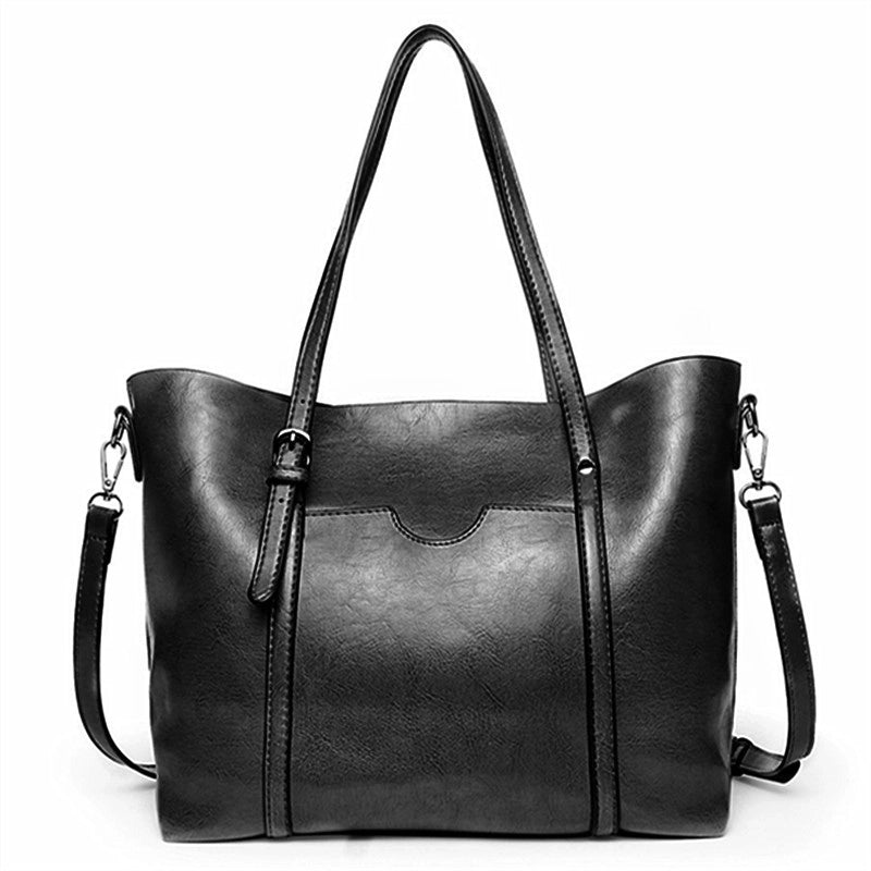 Women's Large All Seasons Pu Leather Fashion Tote Bag