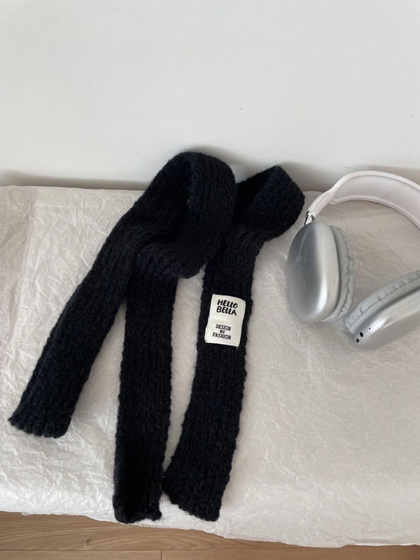Women's Minimalist Solid Color Acrylic Scarf