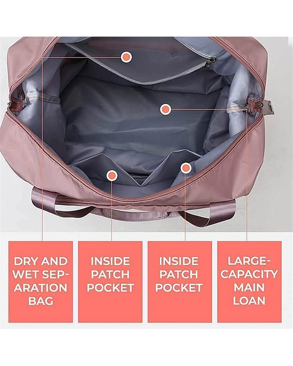 (🥰Hot Sale NOW - SAVE 49% OFF) Collapsible Waterproof Large Capacity Travel Handbag