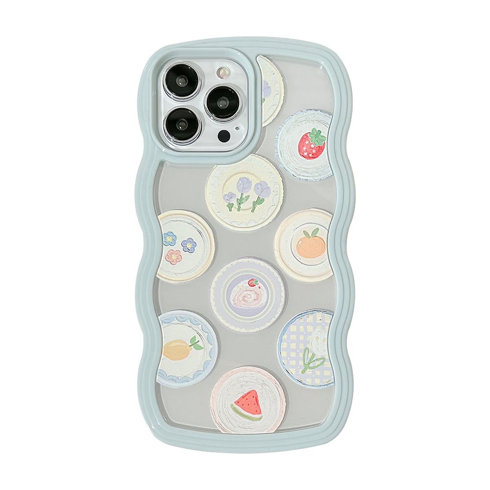 Case protector for iPhone Oil Painting illustrated Pearl brace