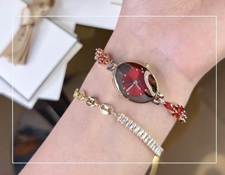 💥Hot Sale✨Womne's Colored Zircon Bracelet Watch