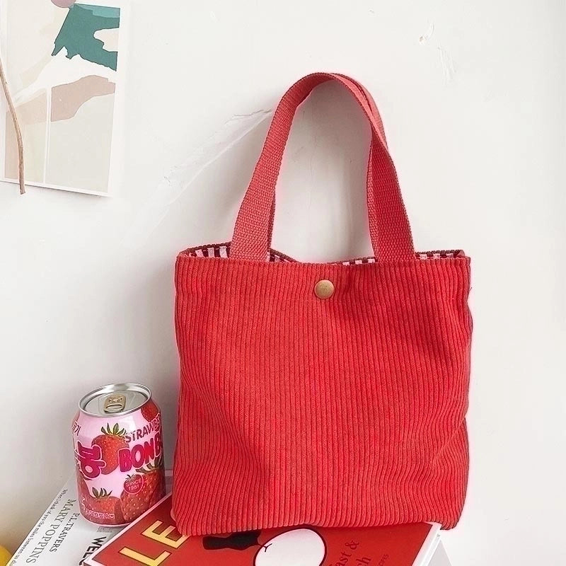 Women's Vintage Style Solid Color Polyester Shopping Bags