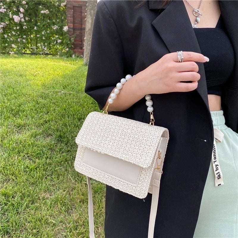 Women's All Seasons Straw Elegant Handbag