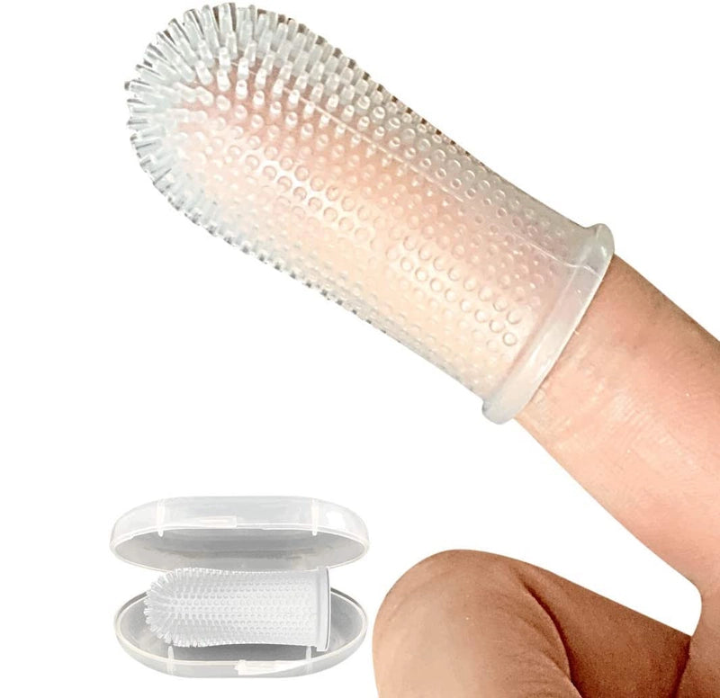 Explosions Dog Toothbrush Pet Finger Set Teeth Cleaning Care Toothbrush Dog Silicone Finger Brushing