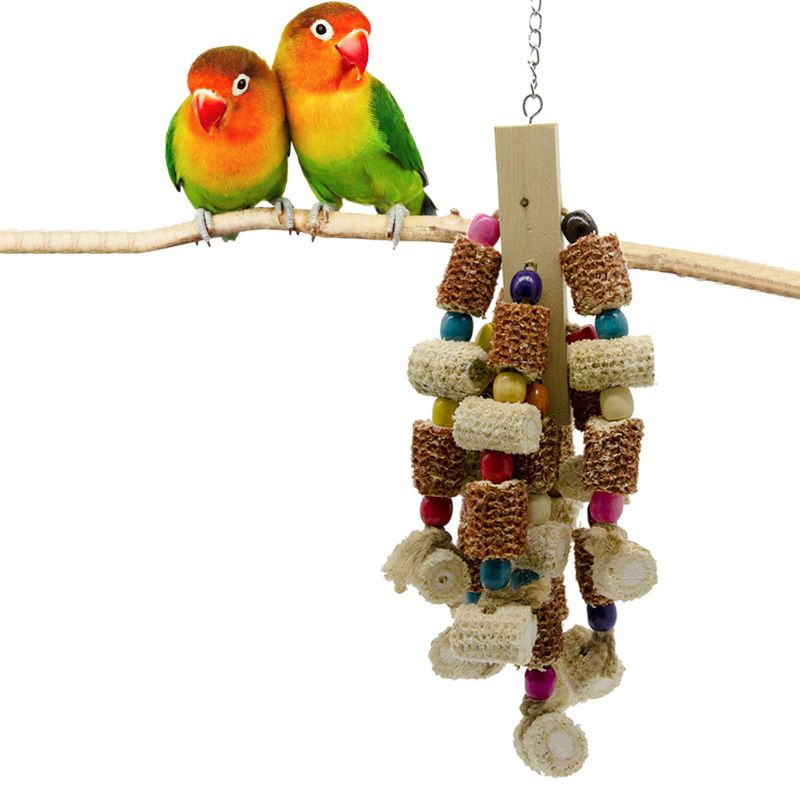 Block Knots Bird Toy