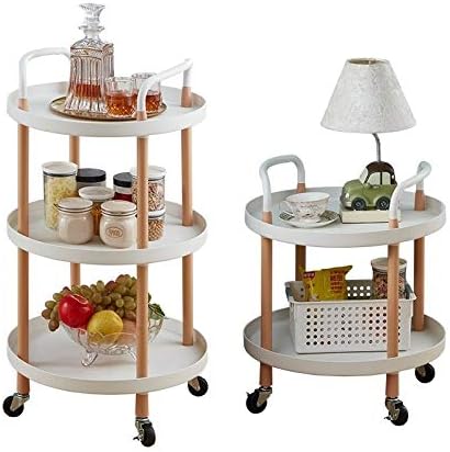 3-Tier Luxury Movable Trolley Simple Kitchen Living Room Storage Rack