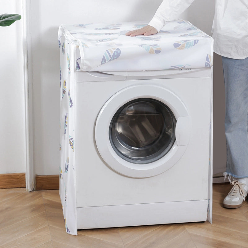 PEVA Printing Thickened Waterproof Washing Machine Dust Cover Household Washing Machine Flip Drum Dust Cover