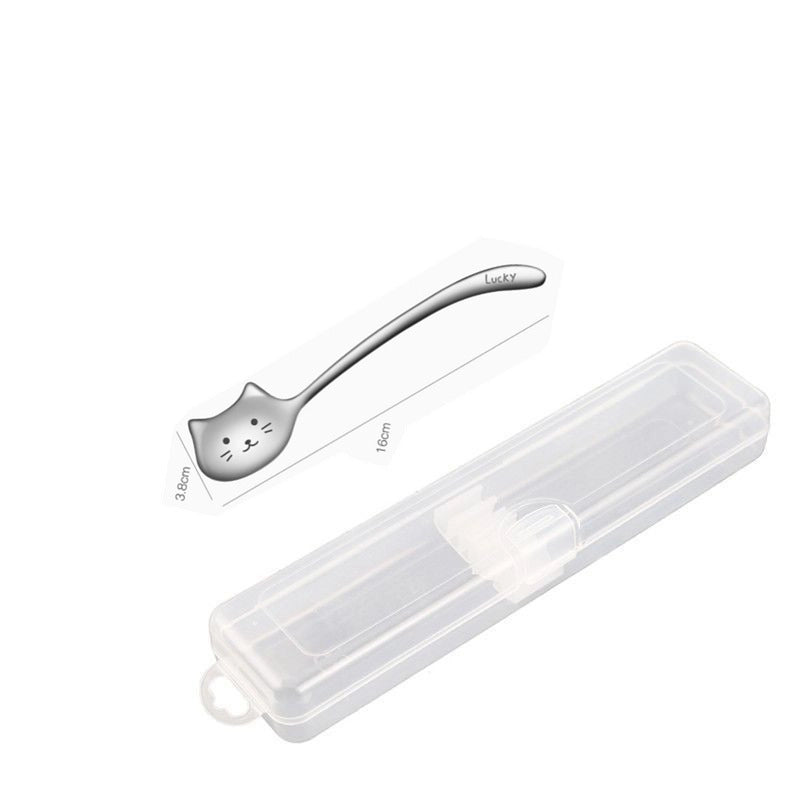 Cute Cat 304 Stainless Steel Spoon 1 Piece