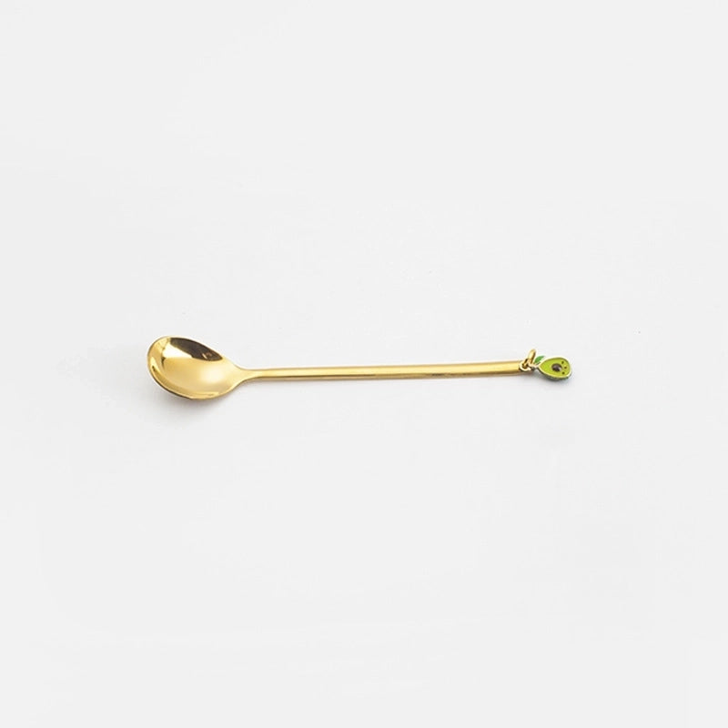 Cute Solid Color Stainless Steel Tableware