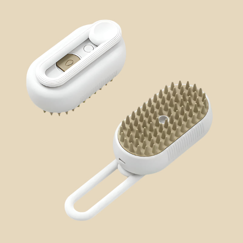 4 in 1 Cat Steam Brush for Shedding