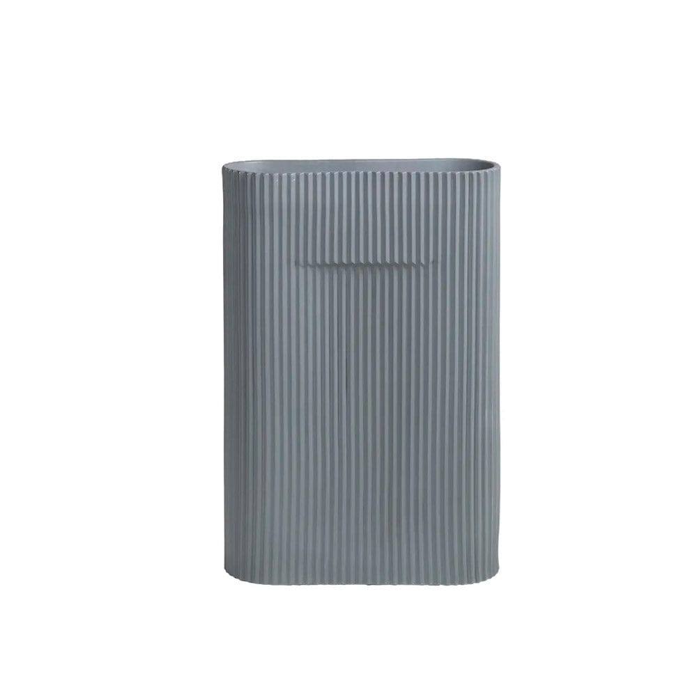 Lines Porcelain Vase - Grey