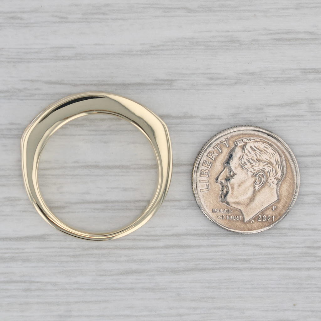 0.90ctw Diamond Channel Set Wedding Anniversary Band 10k Yellow Gold Size 9.5