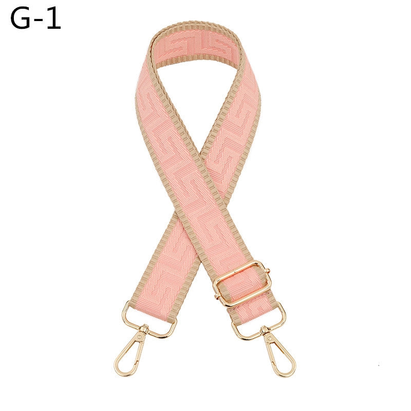 Polyester Color Block Bag Strap