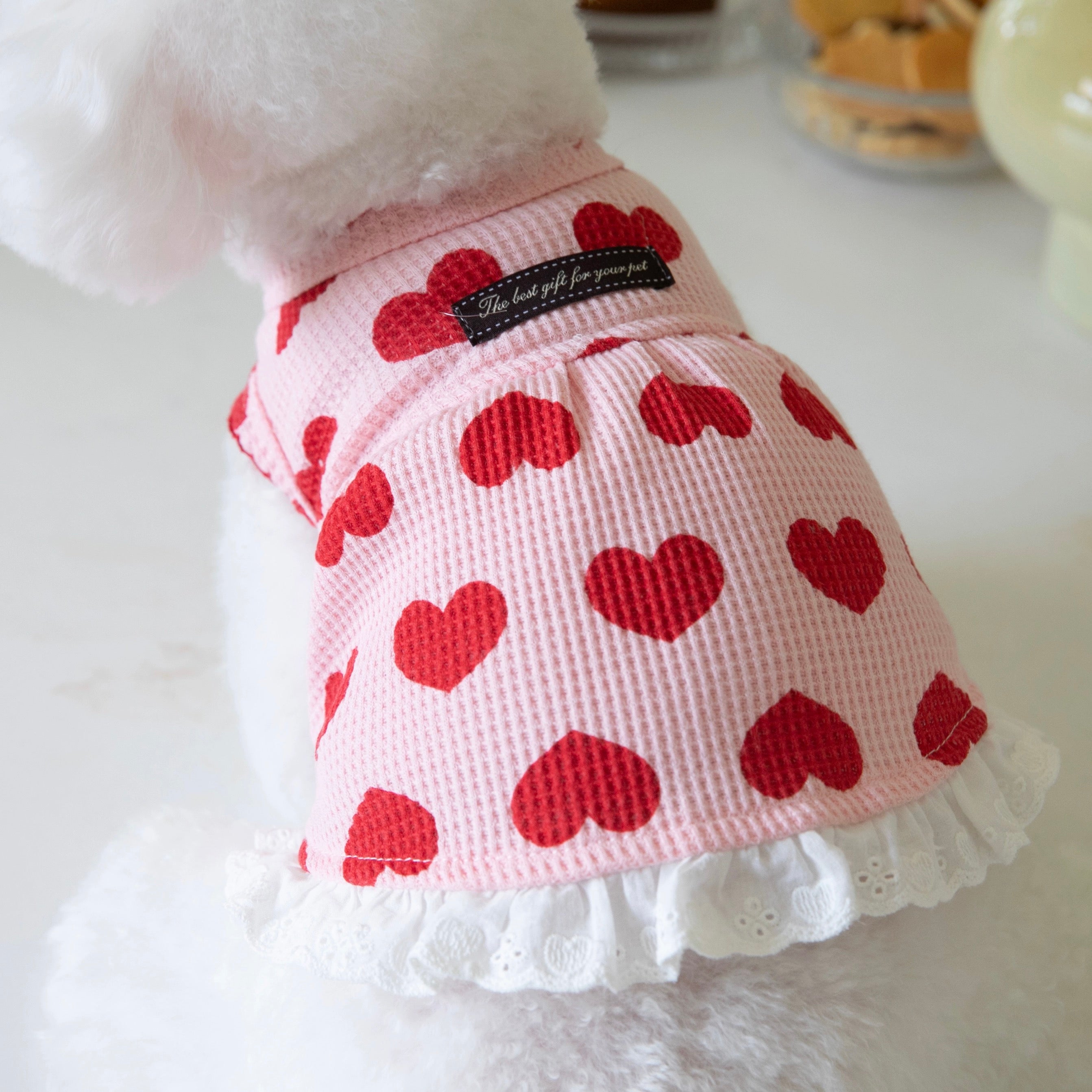 Sweet Heart Cotton Dog Cat Dress