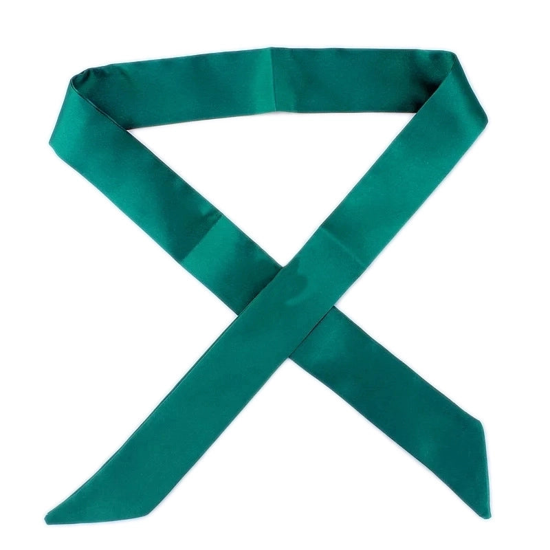 Women's Minimalist Solid Color Satin Silk Scarves