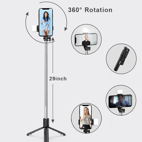 2022 New 6 In 1 Wireless Bluetooth Selfie Stick (🔥BUY 2 SAVE 5%OFF & FREE SHIPPING)