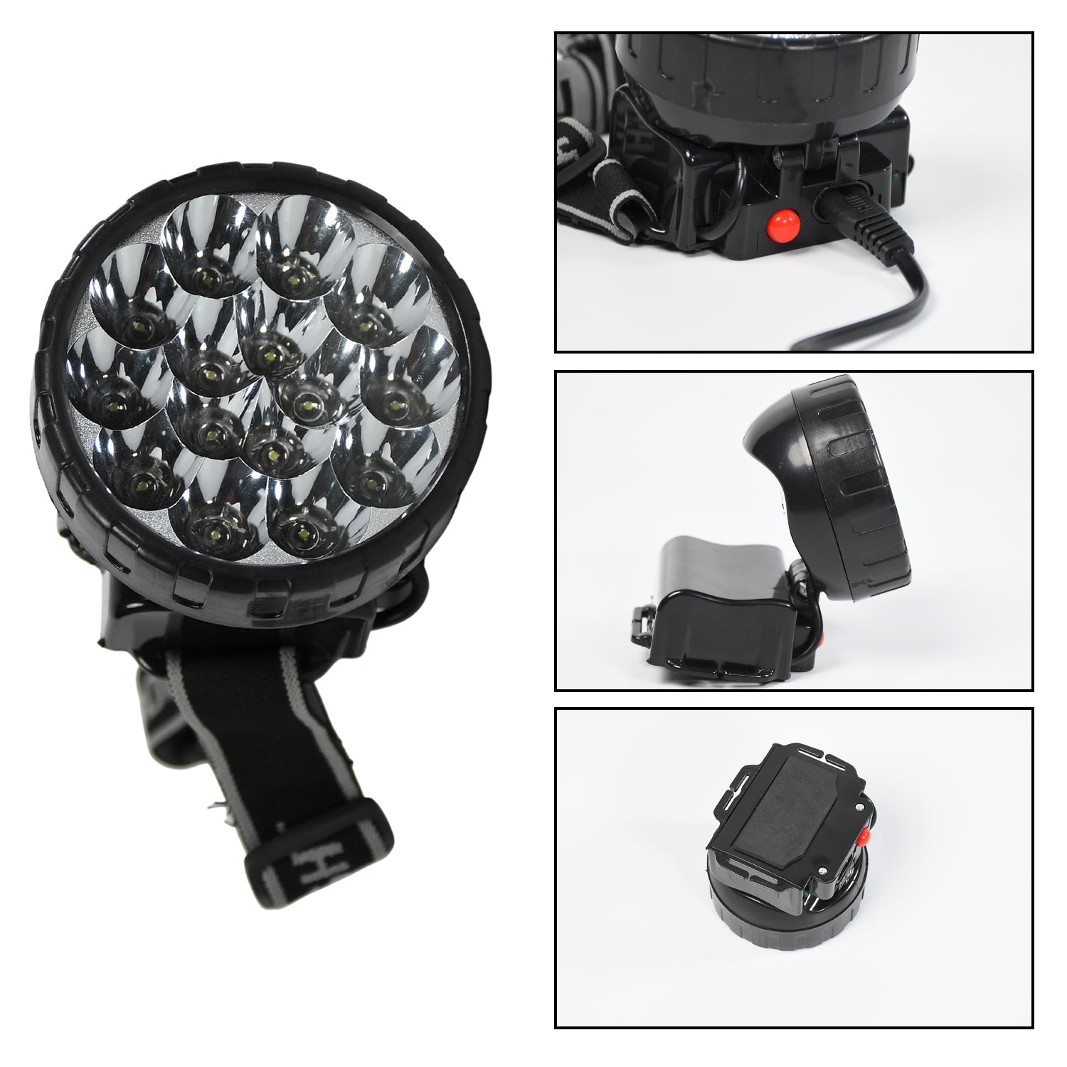 Head Lamp 15 Led Long Range Rechargeable Headlamp Adjustment Lamp Use For Farmers. Fishing. Camping. Hiking. Trekking. Cycling