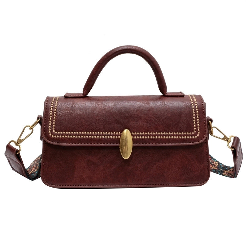 Women's Medium All Seasons Pu Leather Vintage Style Handbag