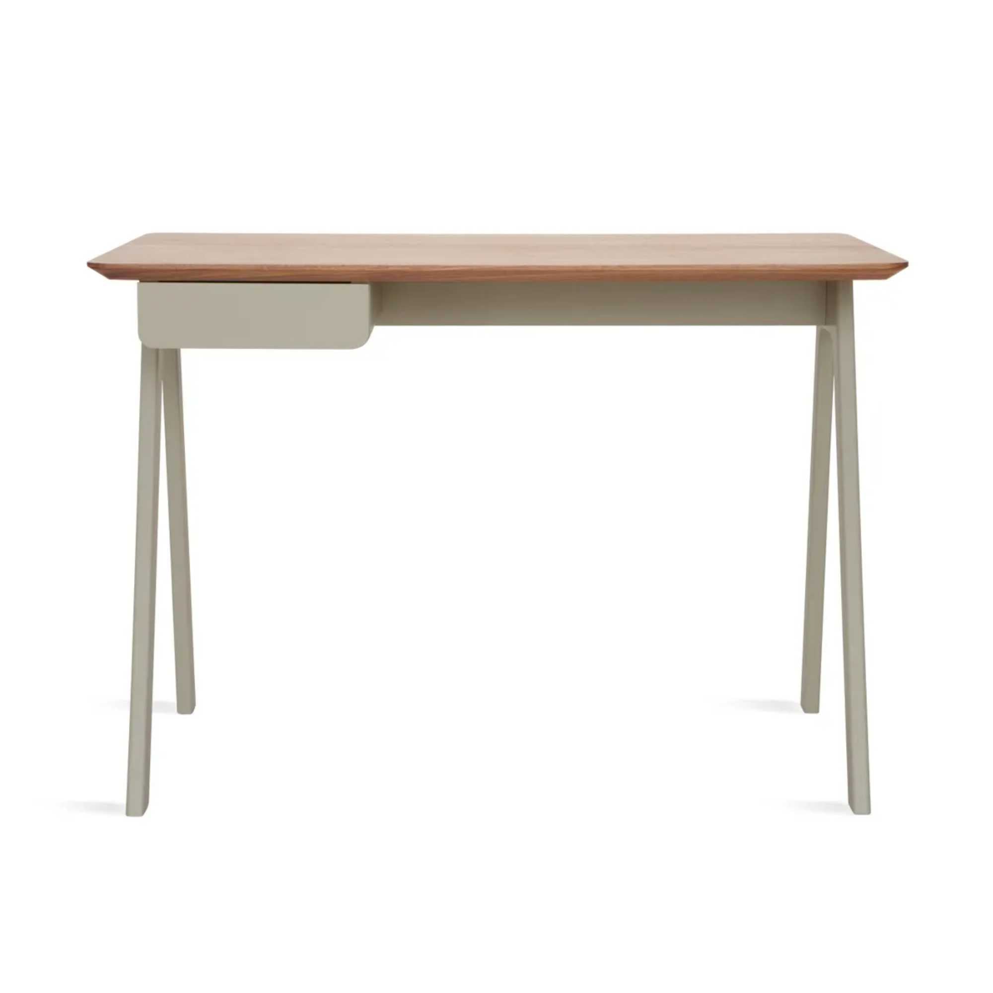 Blu Dot Stash Desk. Walnut/Putty Grey