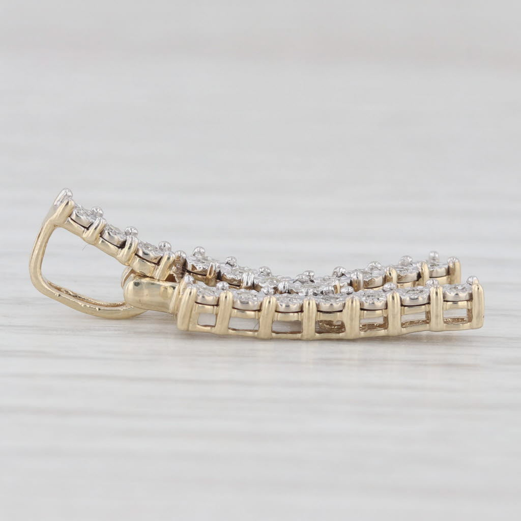 Diamond Letter Initial K Pendant 10k Yellow Gold