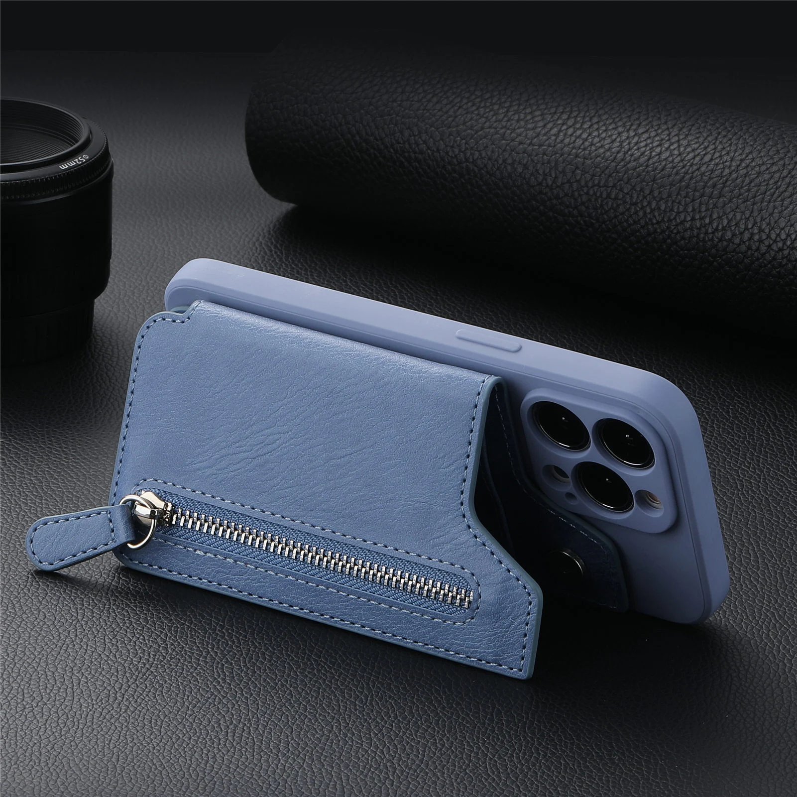 🔥Hot Sale 49% OFF🔥Magnetic Liquid Silicone Shell With Zipper Wallet(BUY 2 FREE SHIPPING)