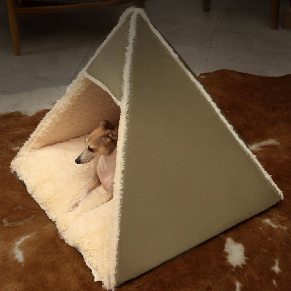 Triangle Large Space Warm Skin-Friendly Camping Dog & Cat Tent Bed