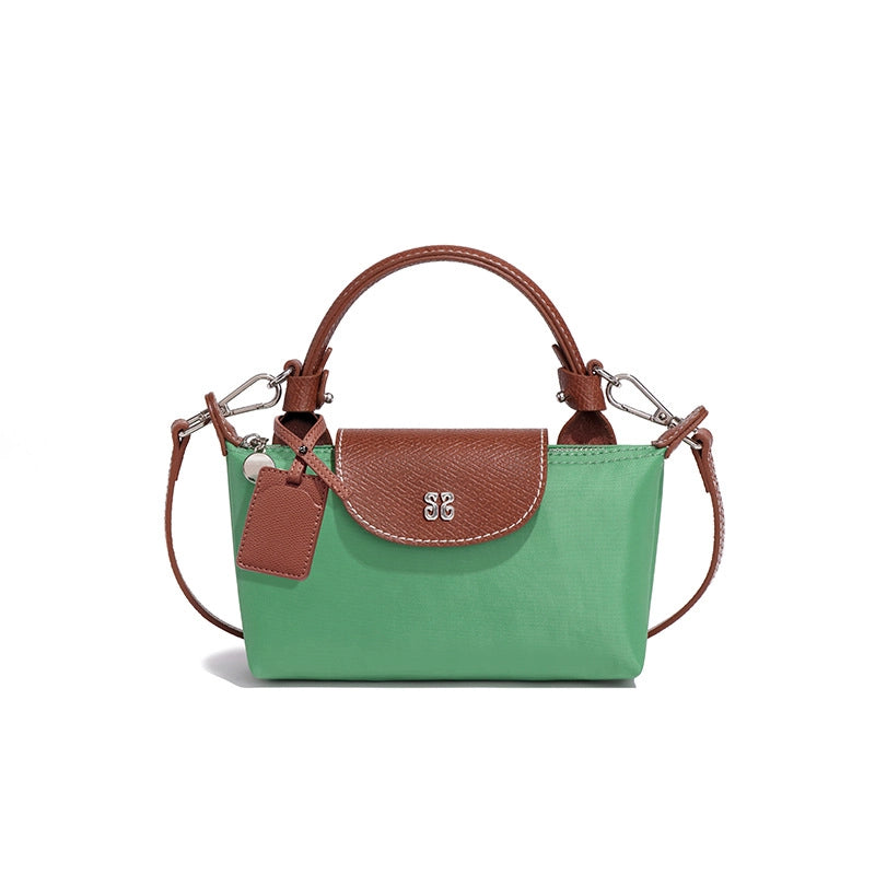 Women's Medium Nylon Solid Color Classic Style Square Magnetic Buckle Crossbody Bag