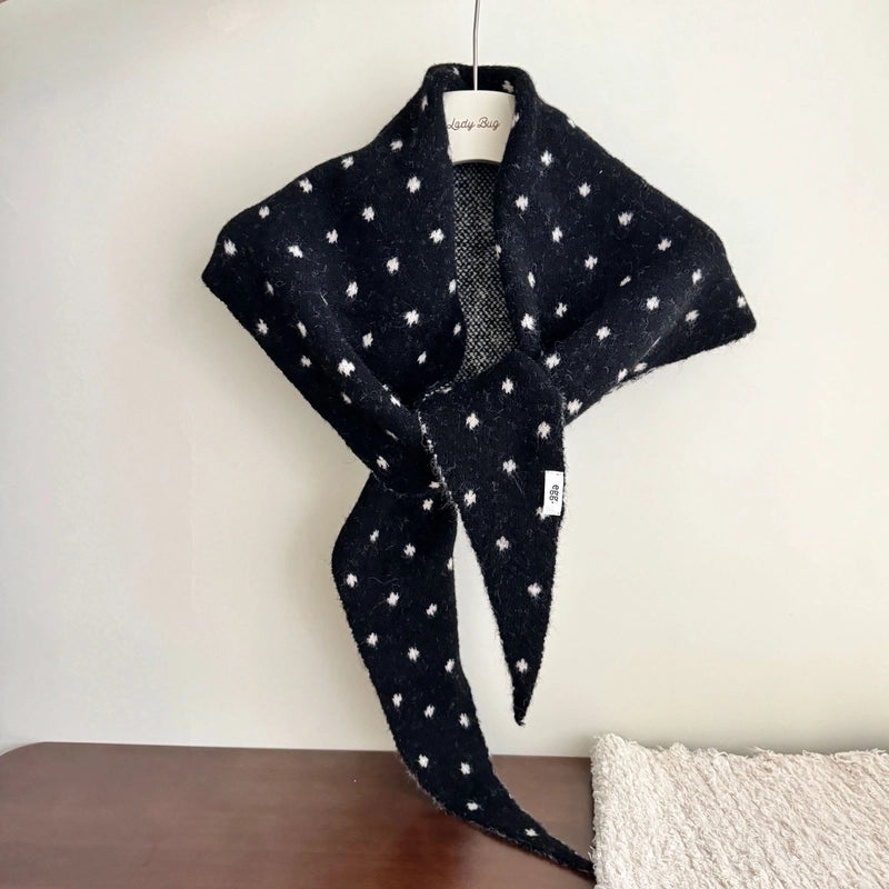 Women's Vacation Minimalist Stripe Blended Bevel Angle Shawl