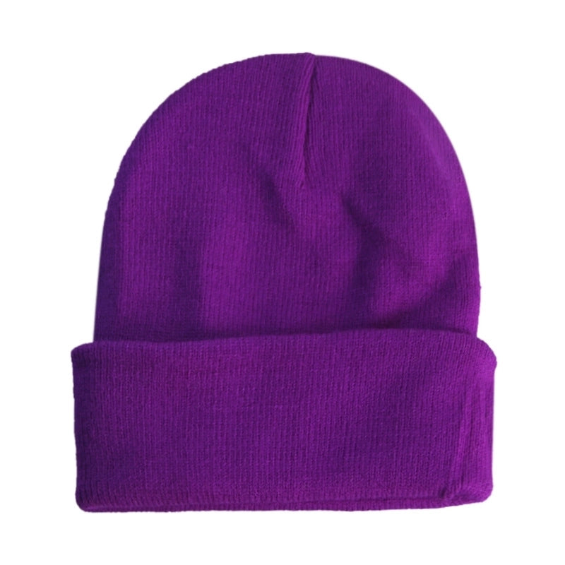 Unisex Streetwear Solid Color Sewing Flat Eaves Wool Cap