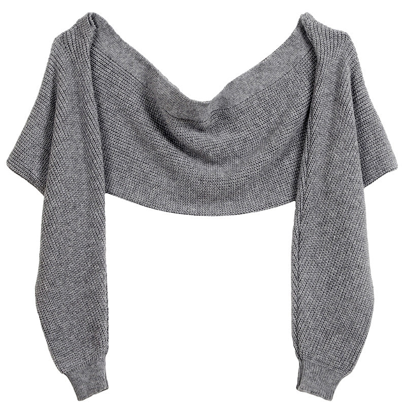 Unisex Casual Minimalist Solid Color Acrylic Shawl