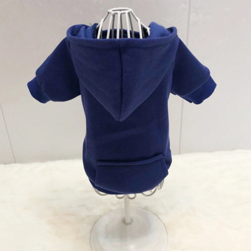 British Style Cotton Solid Color Pet Clothing