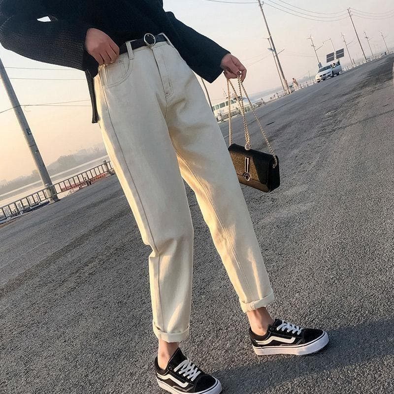 Ankle-Length Pants With Straight Cut