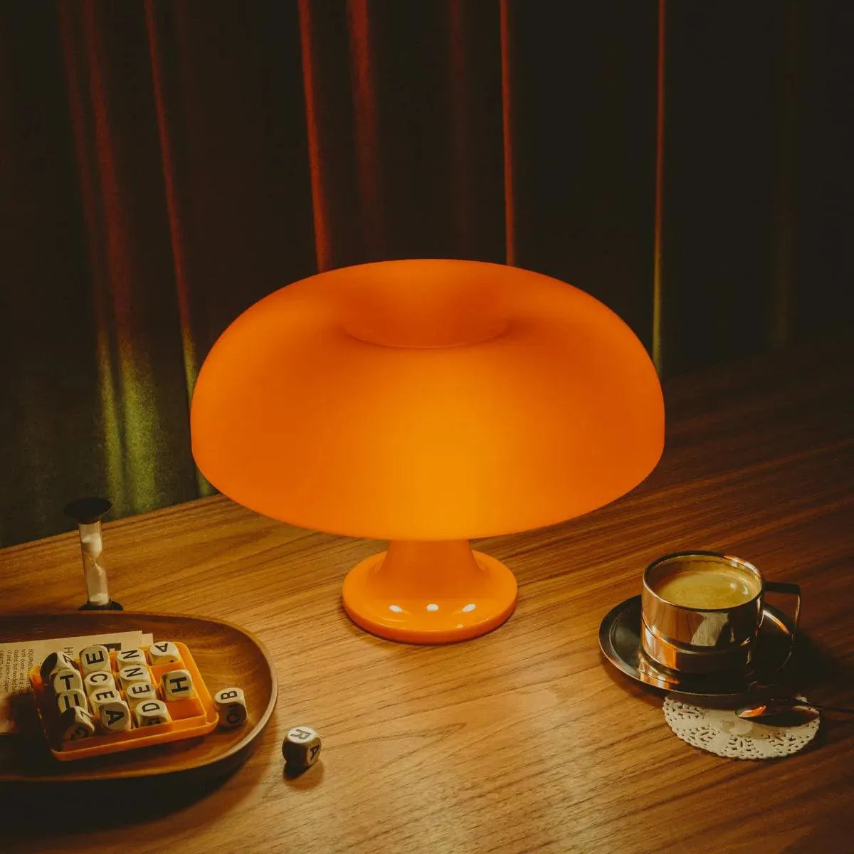 Puffball Lamp | Blood Orange
