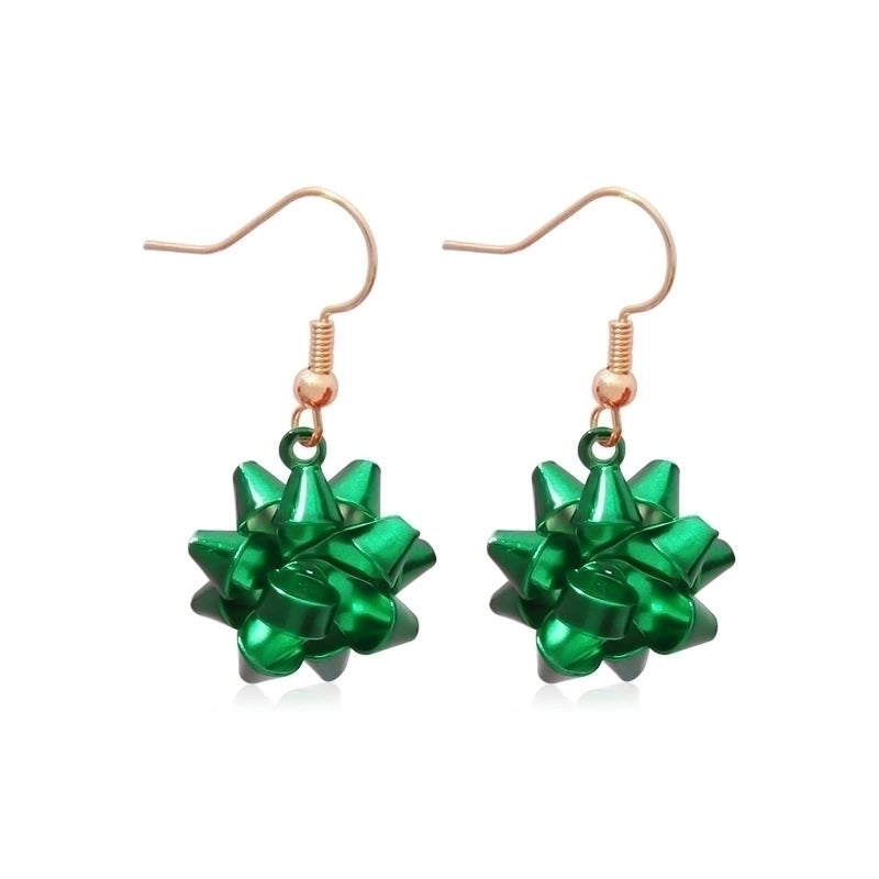 Fashion Santa Claus Christmas Socks Bell Epoxy Alloy Earrings