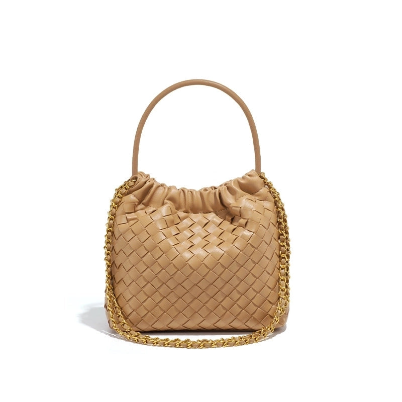 Women's Small Pu Leather Solid Color Streetwear Square Open Handbag